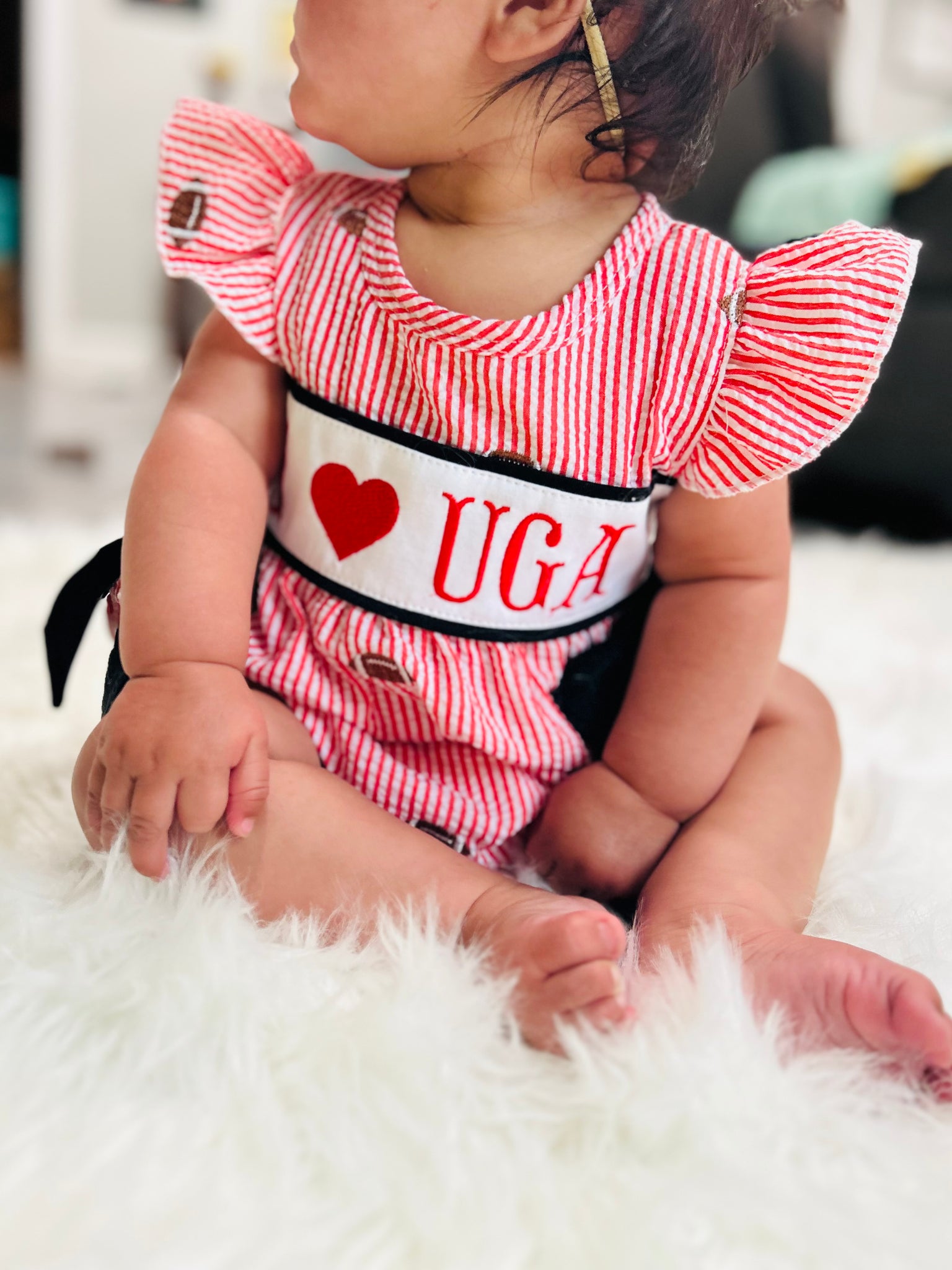 I Love UGA Smock Bubble