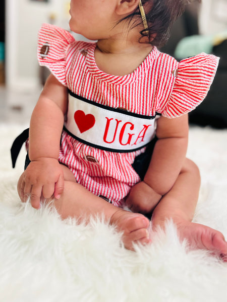 I Love UGA Smock Bubble