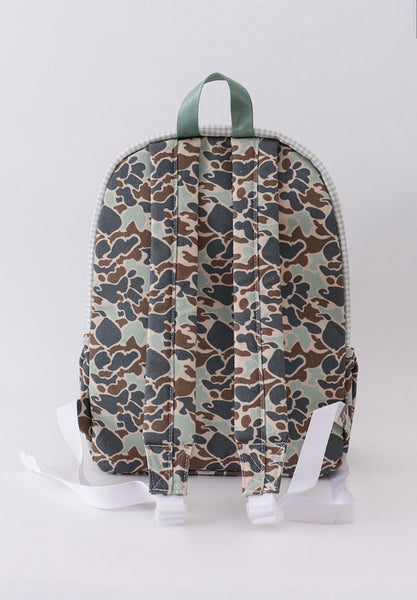 Camo Embroidered Duck Bookbag