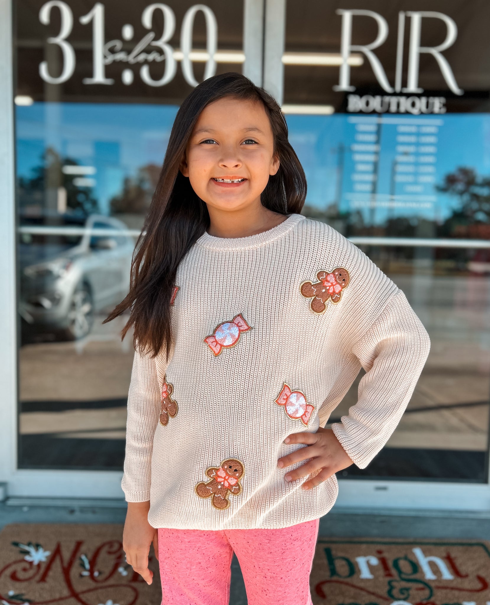 Gingerbread & Peppermint Sweater