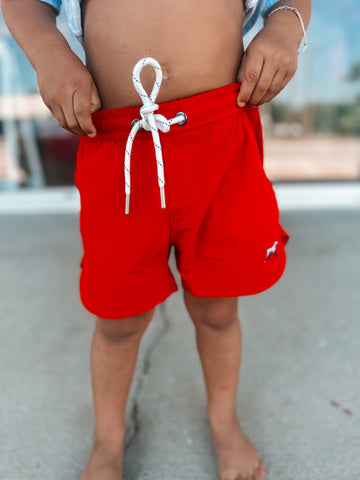 Boat Shorts - Red