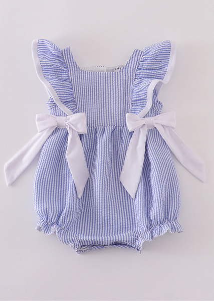 Blue Seersucker Bubble