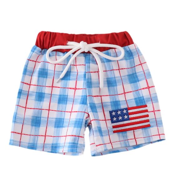 Embroidered Flag Swimsuit