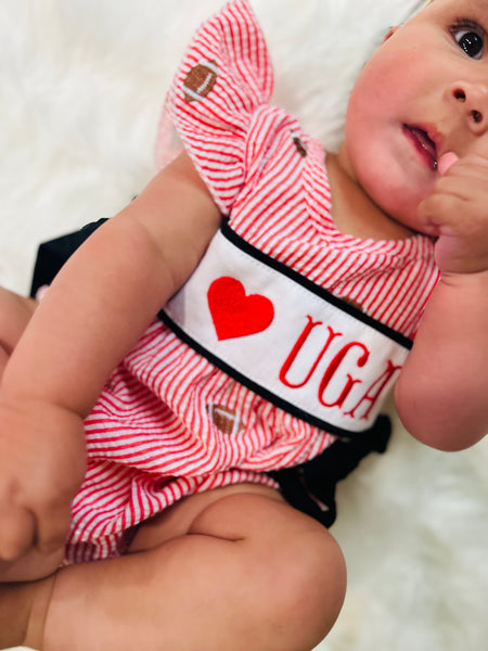 I Love UGA Smock Bubble