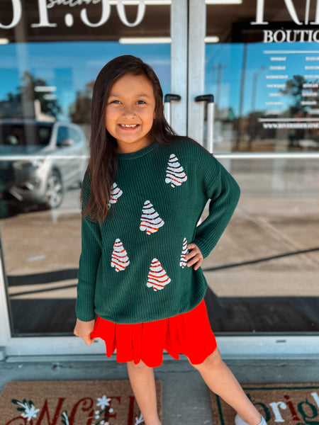 Christmas Tree Sequence Sweater