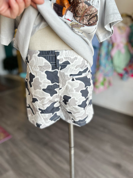 Grey Camo Shorts