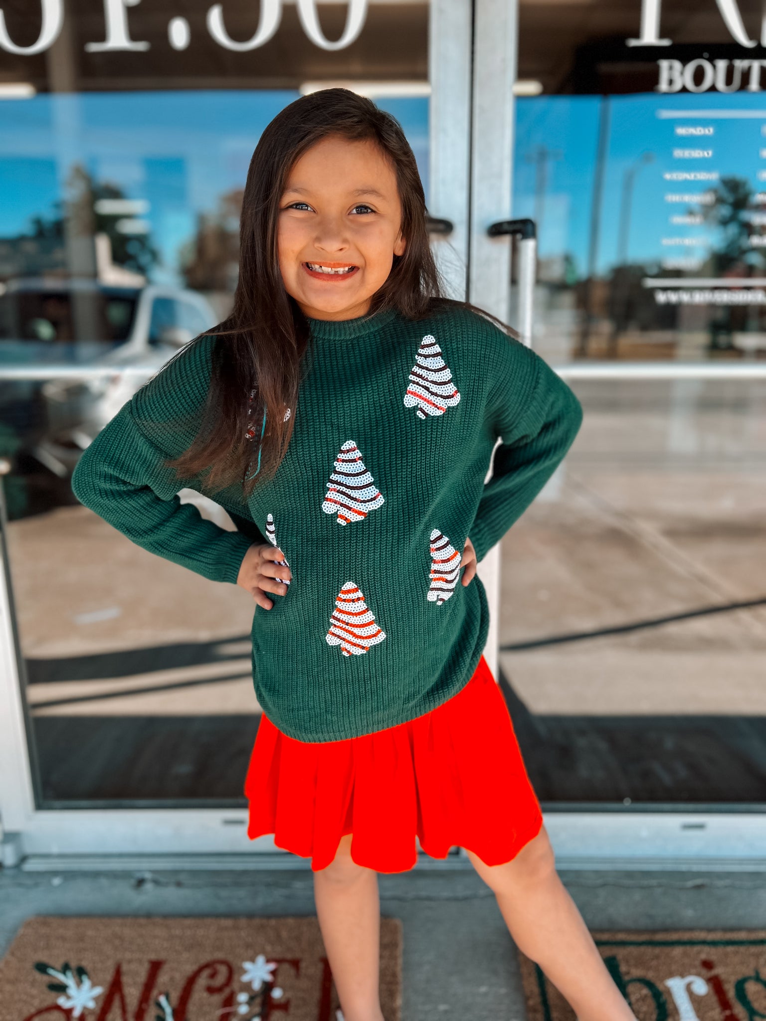 Christmas Tree Sequence Sweater