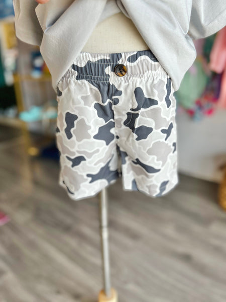 Grey Camo Shorts