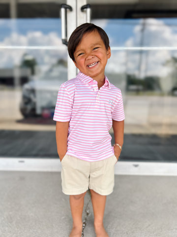 Fieldstone Performance Polo - Pink